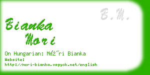 bianka mori business card